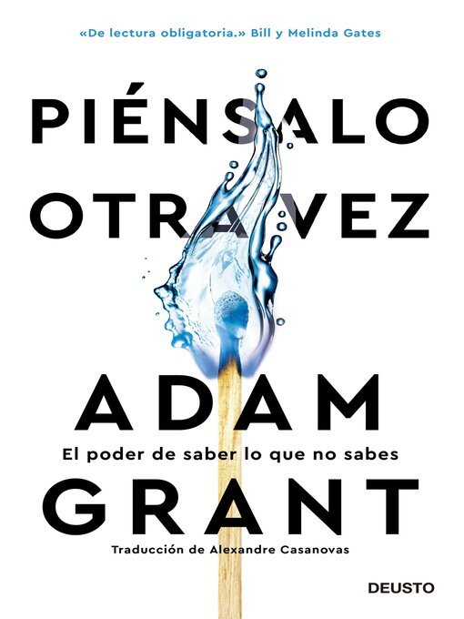 Title details for Piénsalo otra vez by Adam Grant - Available